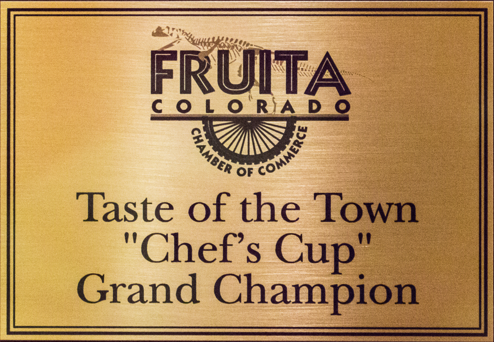 Award winning food, Taste of the Town of Fruita, 